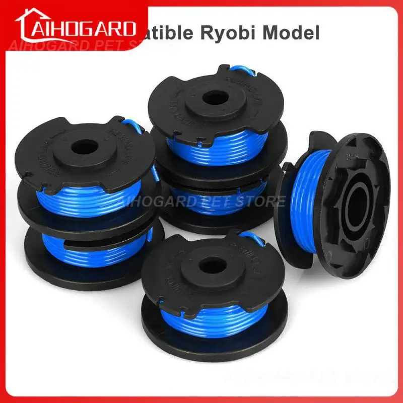 

4/6 Rolls 0.065" Nylone String Trimmer Line Lawn Mower Grass Trimmer Head Weeding Brush Cutter Parts Replacement Spool for Ryobi