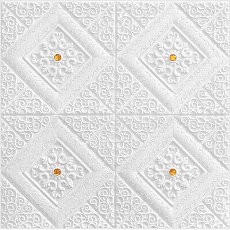 

10pcs 3D Foam Wall Stickers Self-adhesive Ceiling Stickers Self-loading Roof Kids Room Decoration Foam Soft Package Wallpaper