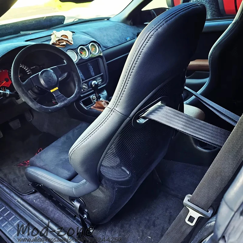 Легкое сиденье Monster из углеродного волокна стекловолокна искусственной кожи