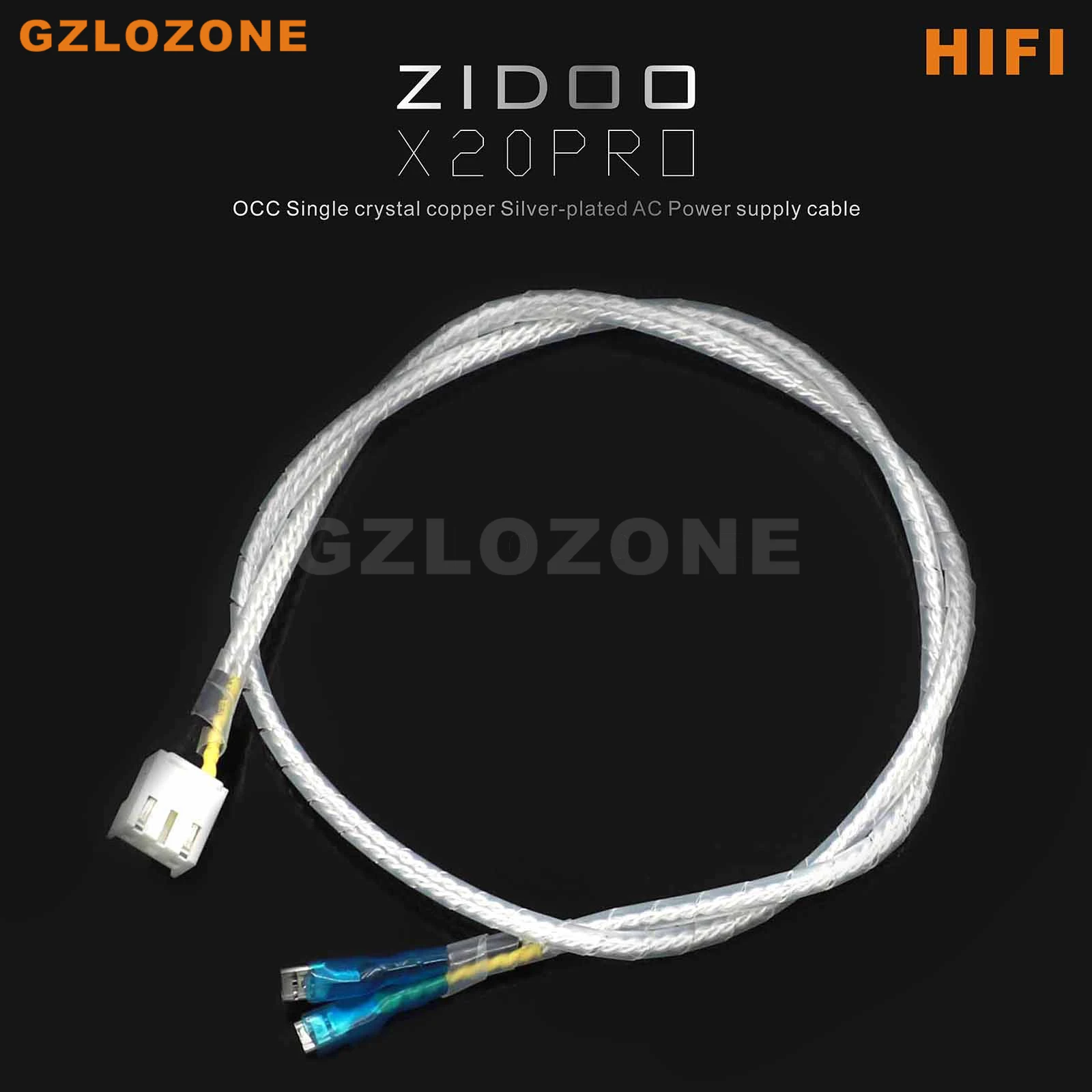 

Hi-Fi обновленный ZIDOO X20PRO OCC однокристальный медный 65 см посеребренный Встроенный кабель питания переменного тока
