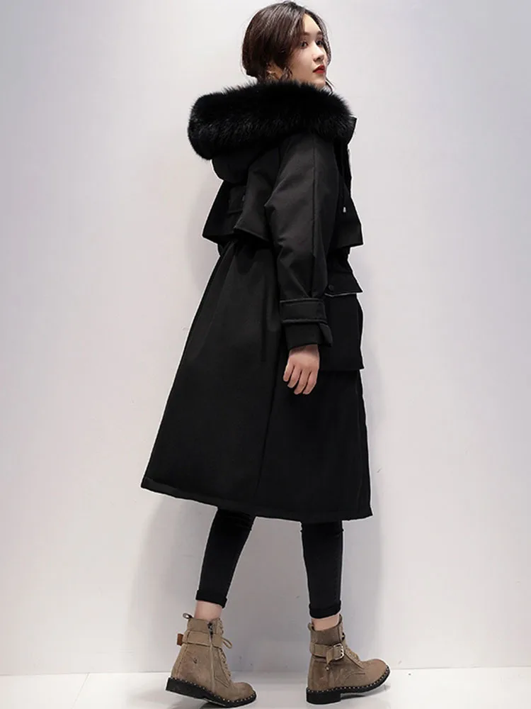 Женский пуховик зимние куртки на 90% белом утином пуху женские парки с воротником