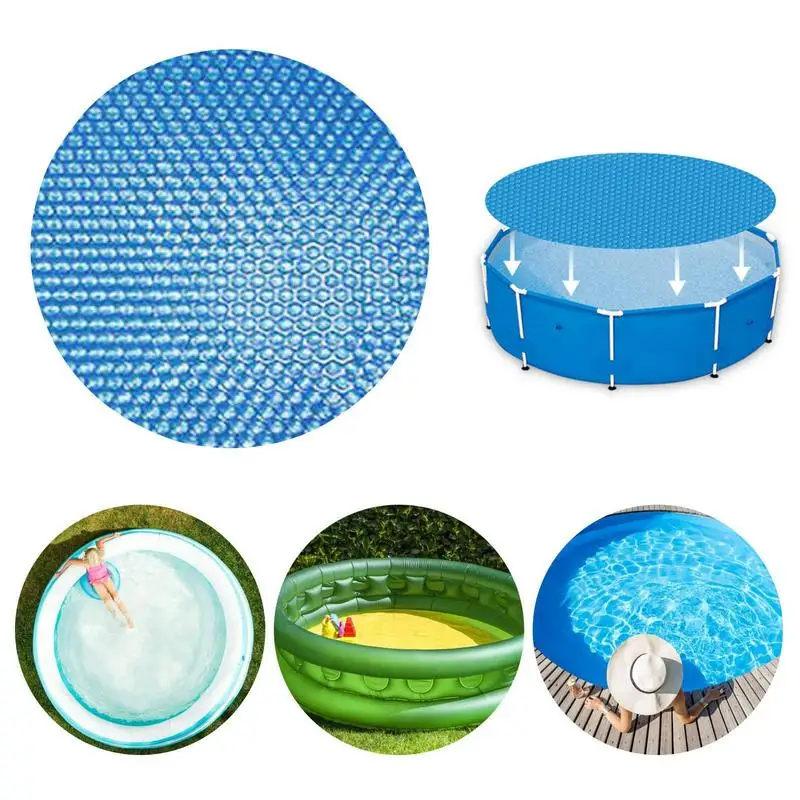 

Above Ground Swiming Pool Solar Cover Heat Insulation Weather Resistance Blanket For Pool Dustproof Rainproof Pool Cover For Spa