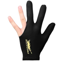 1pc three fingers full finger snooker pool cue billiard glove for left hand lycra fabric embroidery billiard accessory