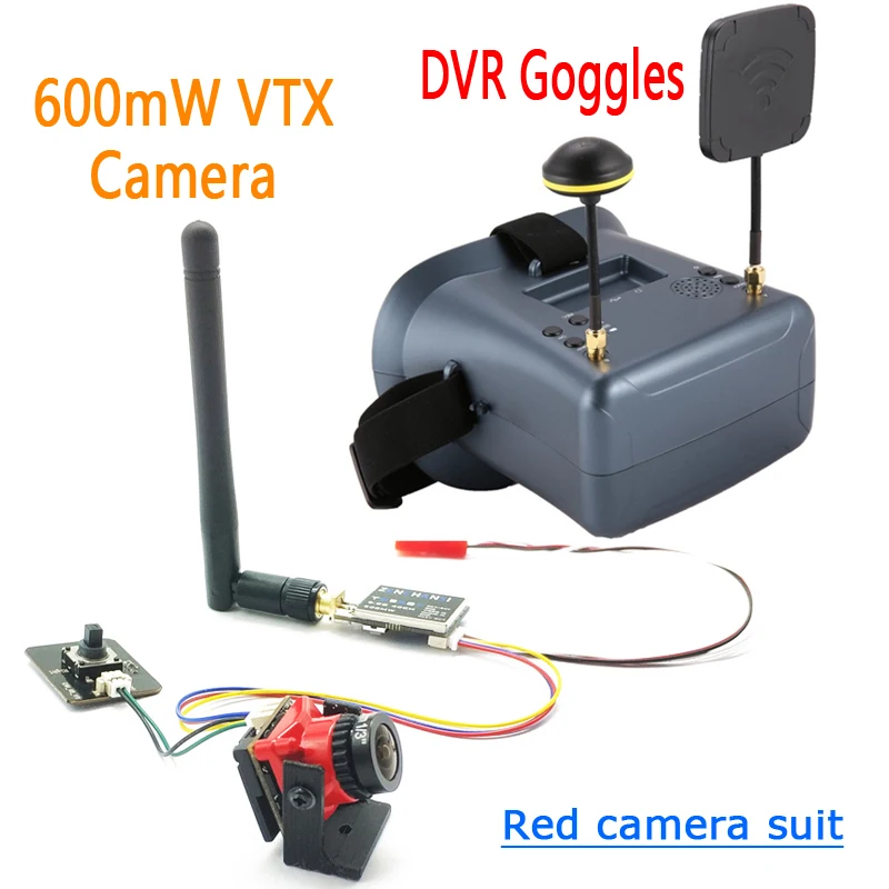 Фото FPV костюм LS-008D 5,8G FPV Googles VR очки Высокое качество 40CH с видеорегистратором и 600 МВт VTX Lancher 2,1 мм объектив CMOS 1200TVL fpv камера №1