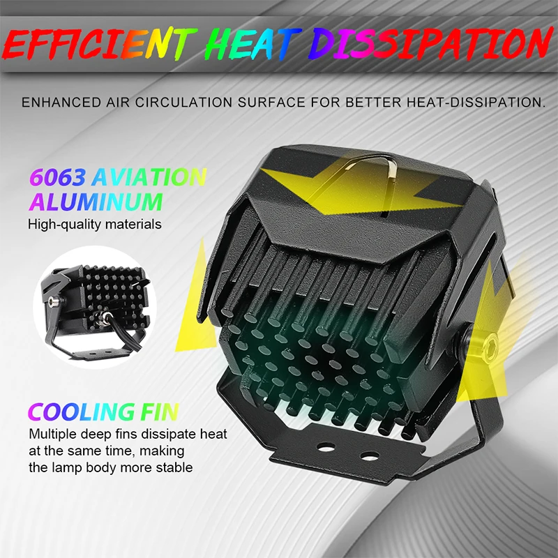 Светодиодные фары RGB для рабосветильник освесветильник противотуманные