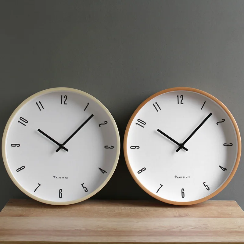 Простые Японские Настенные часы скандинавские Модные кварцевые украшения из