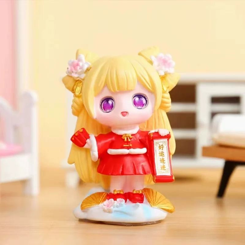 Набор из 6 предметов в китайском стиле аниме-фигурки слепая коробка игрушка