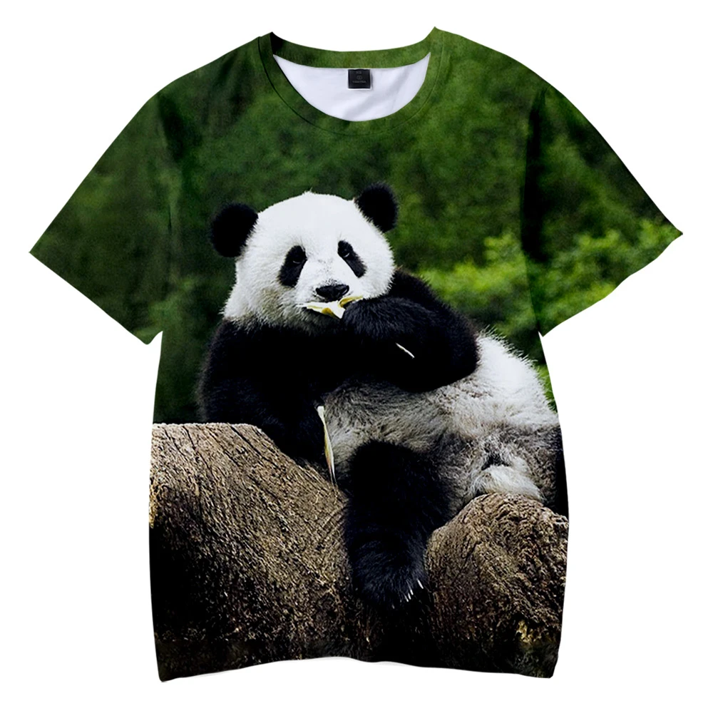 

Cute Panda Print 3D T-shirts Women Men Short Sleeve Tshirts Hot Sale Casual Clothing футболка оверсайз