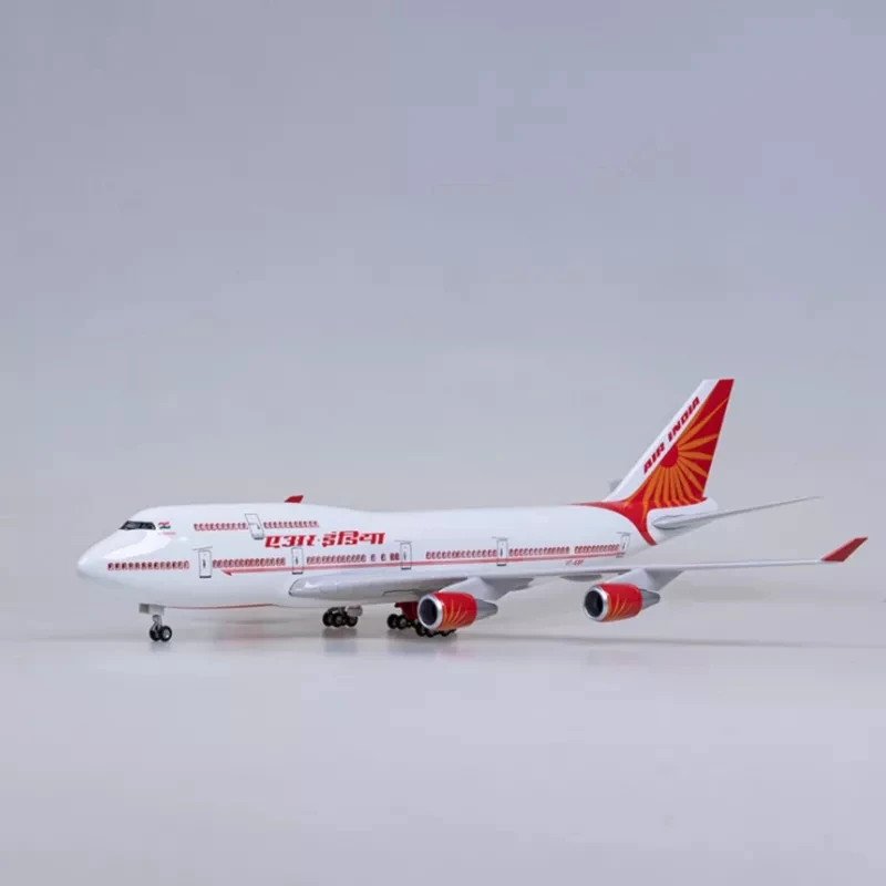 47 см Air India Боинг 747 Коллекционная модель самолета со стандартными колесами для