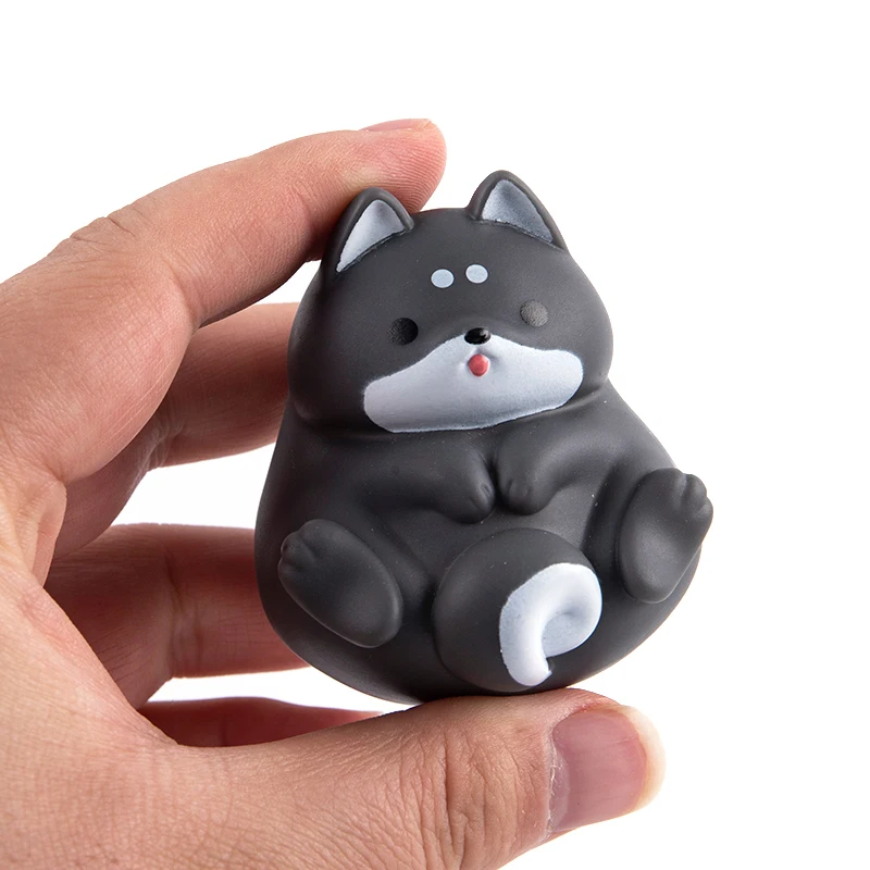 1pc Toy Cute Kawaii Fat Shiba Inu Puppy Doll Gift For Kids Queeze Stress Relief Figures Models Randoly Sent |