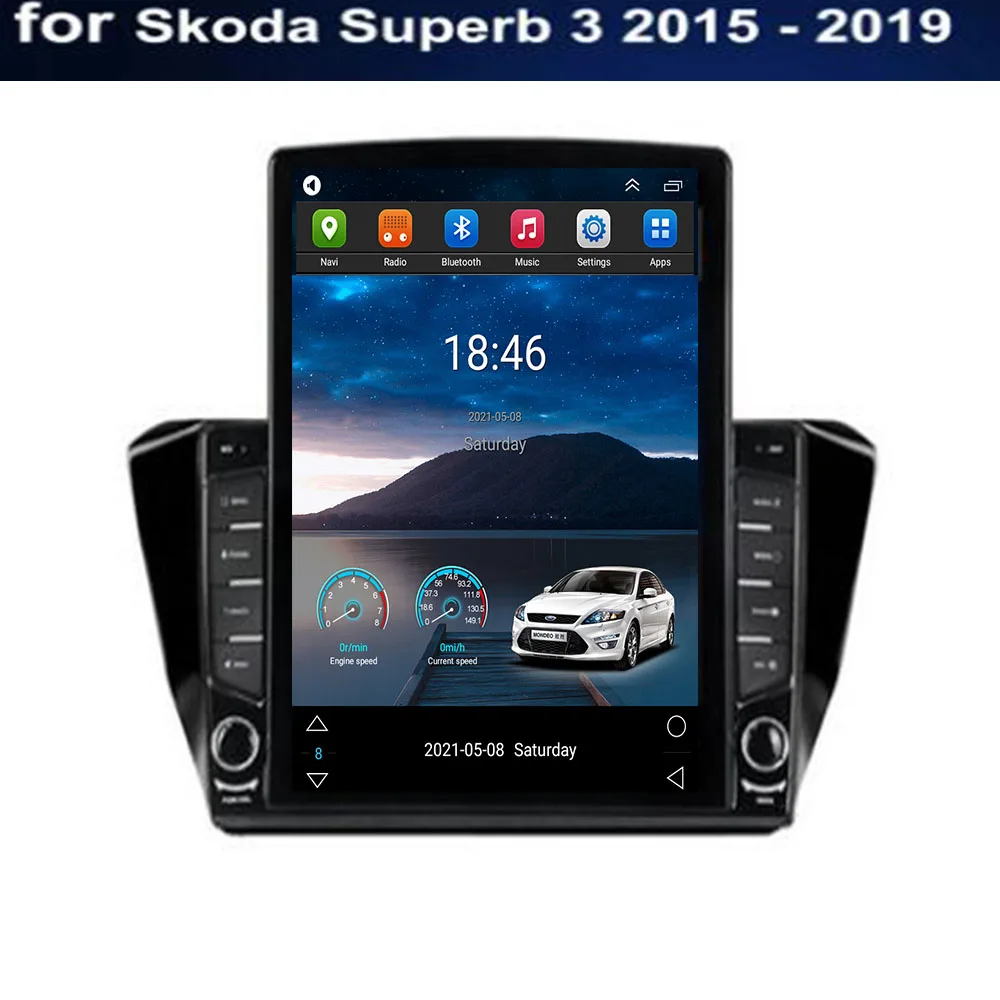 

9.7" Android 12 For Skoda Superb 3 2015-2023 to 2035 Tesla Type Car Radio Multimedia Video Player Navigation GPS