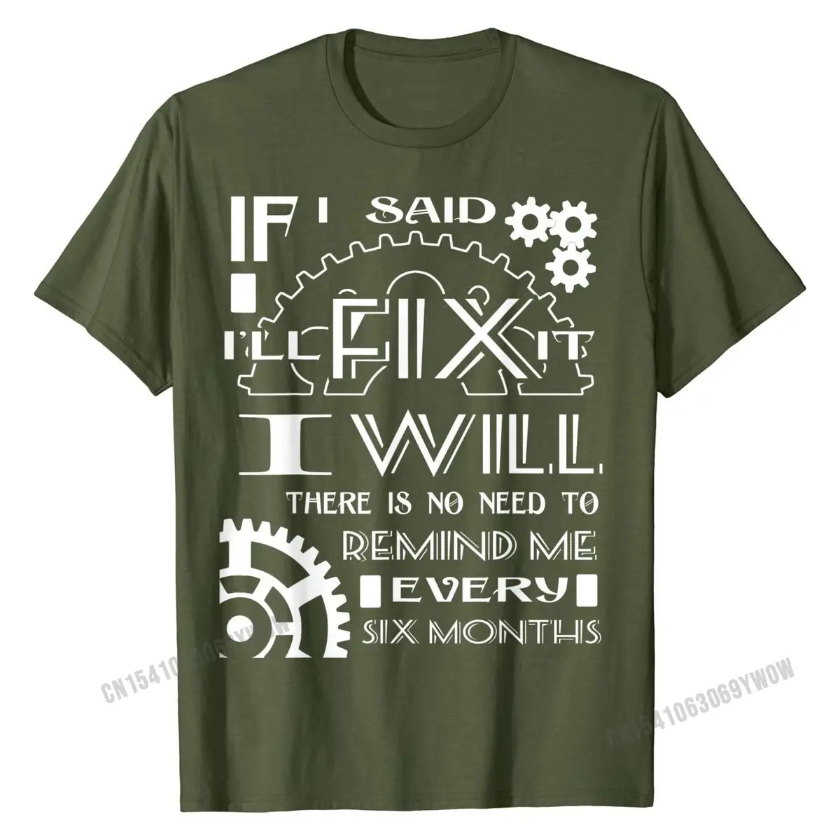 Мне не придется напоминать мне что рубашка каждые шесть месяцев Забавный принт