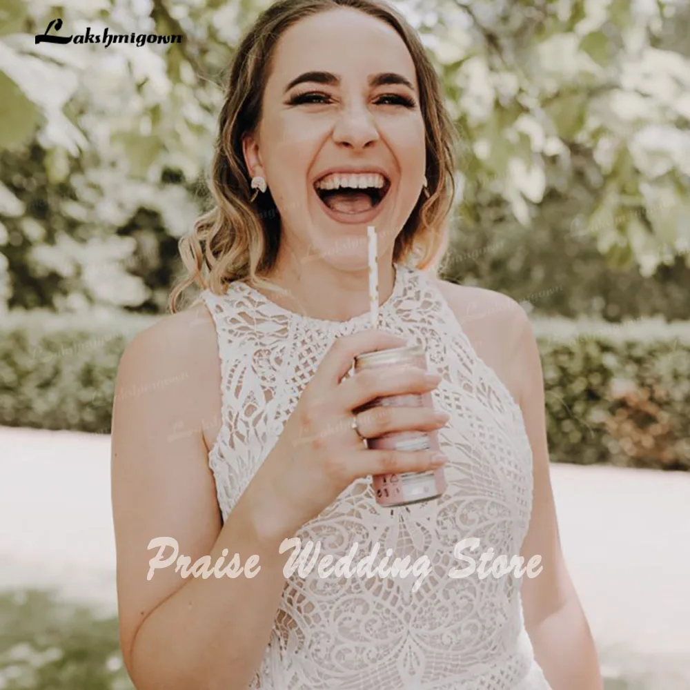 Lakshmigown шикарное свадебное платье без рукавов в стиле бохо с юбкой-годе для женщин