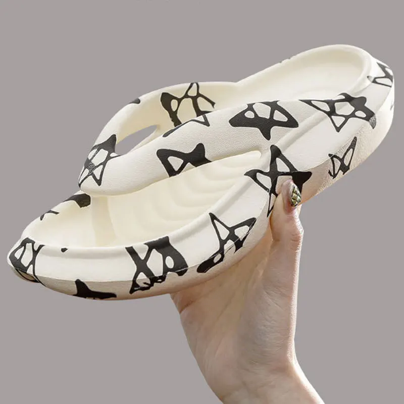 

Eva Thong Flip Flops Men Platform Cloud Slippers Summer 2022 Thick Sole Beach Pillow Slides Clip Toe Arch Support Wedge Sandals