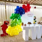 111 шт, день рождения, зеленые, синие, желтые, детские праздничные украшения для вечеринки, товары для декора