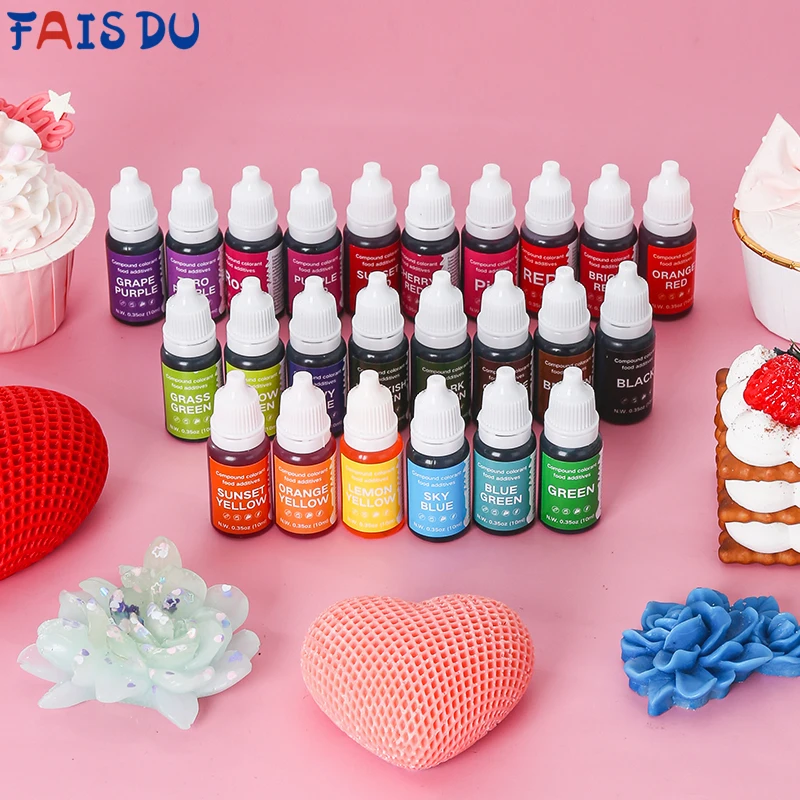 

FAIS DU 5pcs Food Coloring Set for Cakes DIY Pastry Baking Edible Pigment Decorative Accessories Cake Candy Food Dye Tools