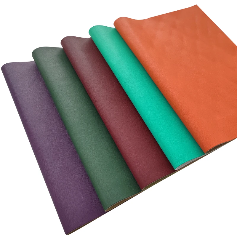 

Super Soft Smooth Surface Cotton Backing PU Textured Faux Leather Fabric Sheet for Making Clothing/Decoration/Stitching