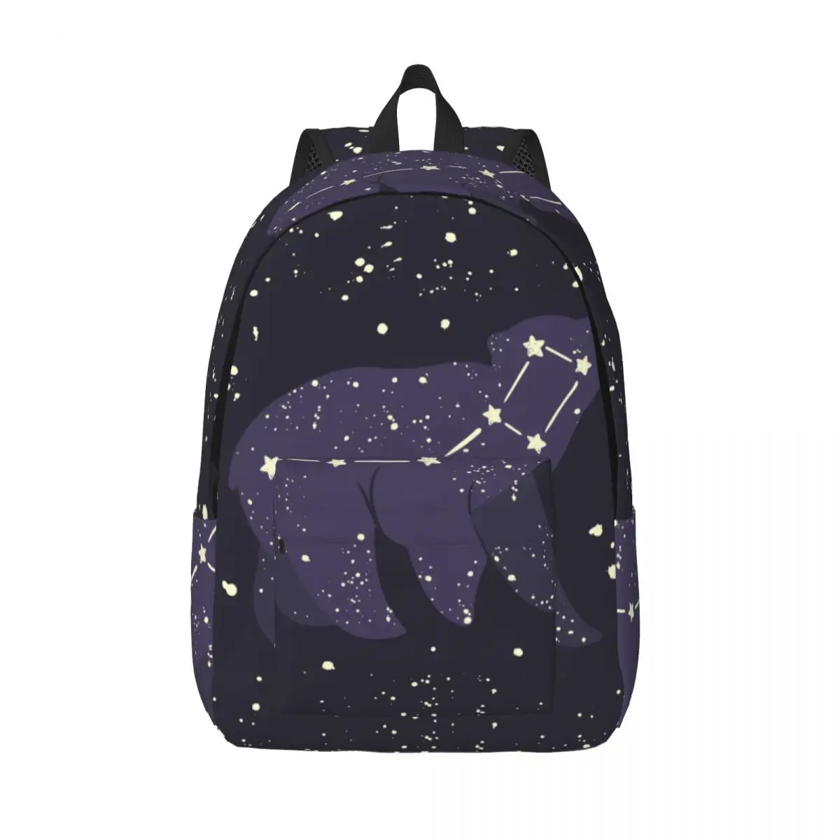 

Рюкзак с маленьким медведем, созвездиями в ночное время, мужской Школьный рюкзак, Женский вместительный рюкзак для ноутбука