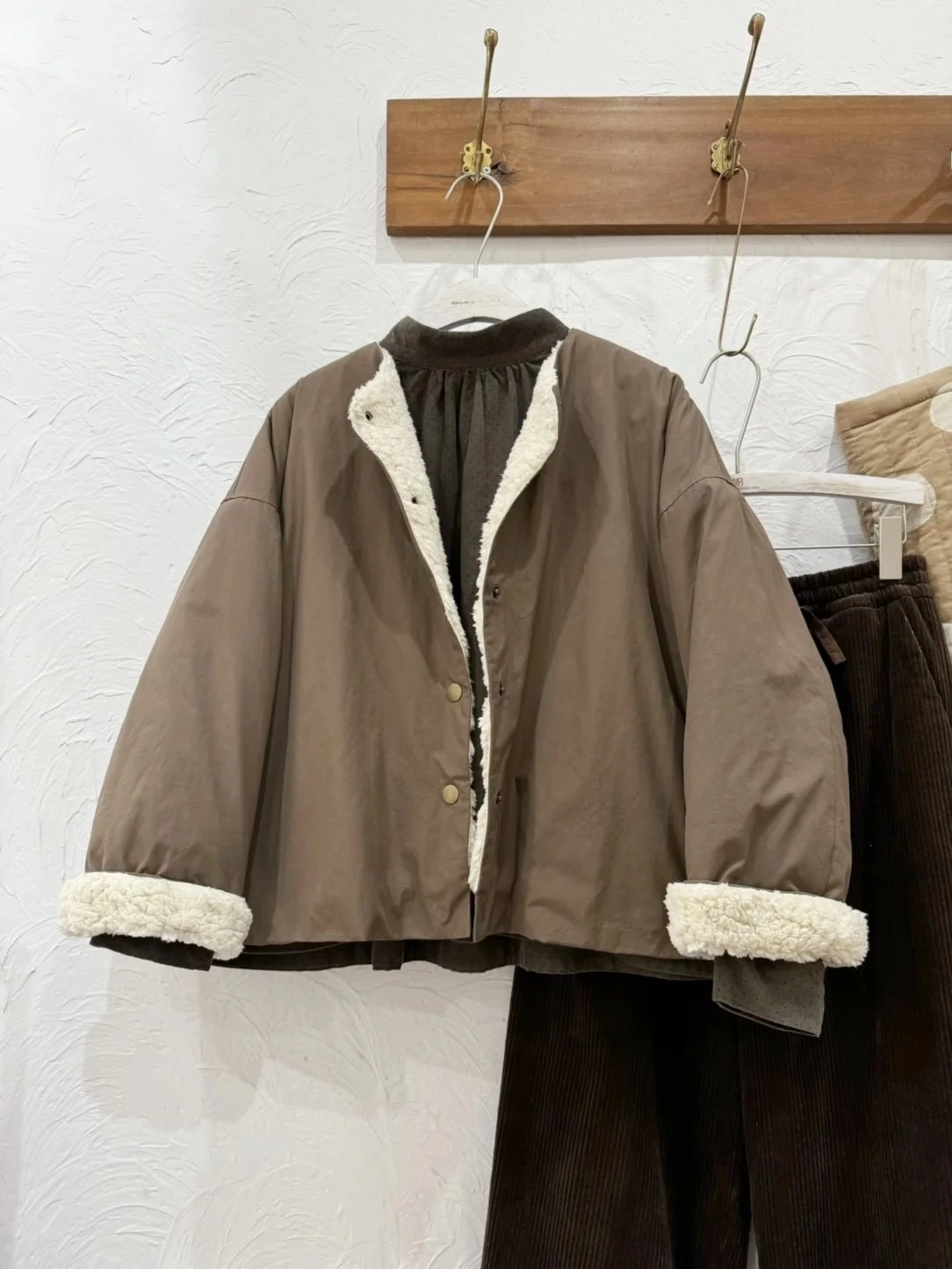 Японская мода 2024 новый бренд рекомендует берберский флис утолщенный круглый