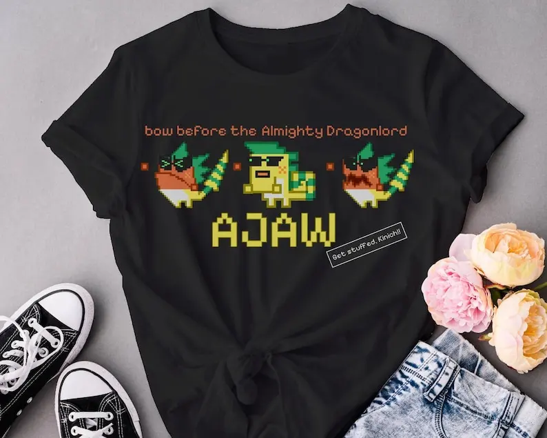 Genshin Impact Kinich Ajaw Забавный мем Ретро геймер Футболка унисекс в мягком стиле