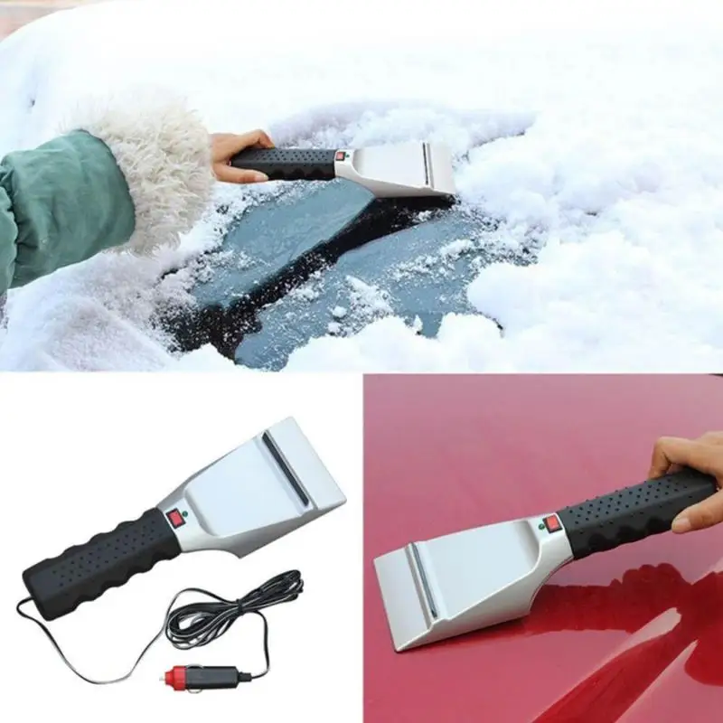 

Car Snow Shovel Electric Heater Ice Scraper Vehicle Windshield Cleaning Tool Auto Defrost Remover Cleaner Winter Car Accessory