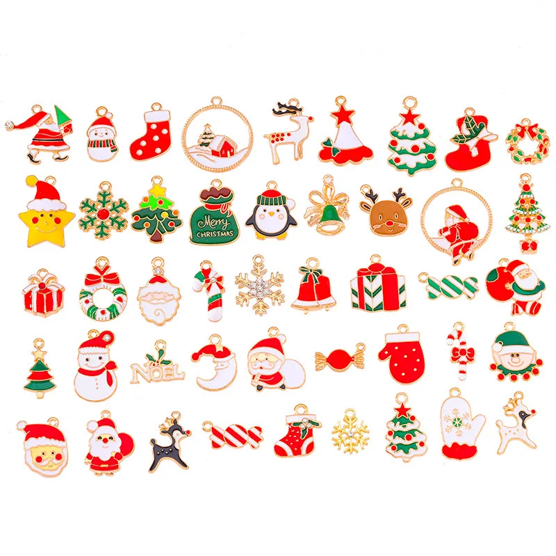 

20Pcs Christmas Pendant Embellishments Resin Flatback Charms Cabochon for DIY Crafts Making Scrapbooking Jewelry Phone Case