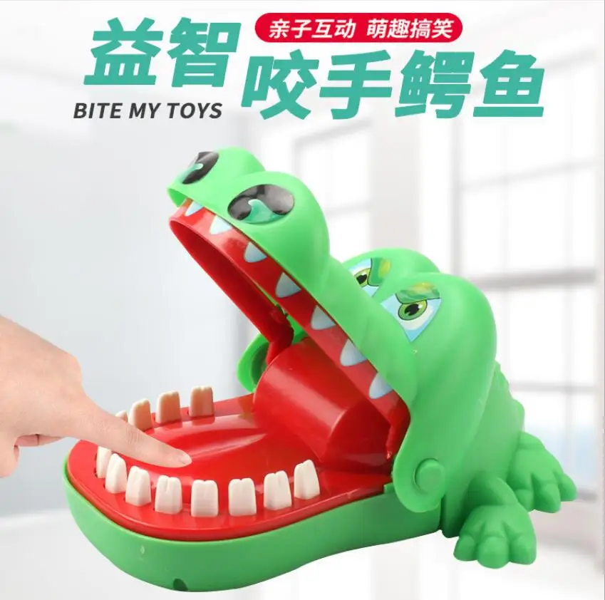 

1Pcs New Novelty Practical Toy Large Crocodile Mouth Dentist Biting Finger Jokes Toys Funny Family Games Gift For Children