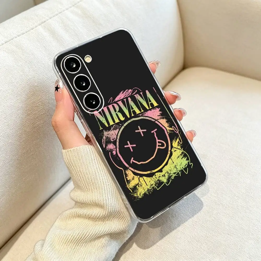 Фото Чехол для телефона N-Nirvana Rock Band Lamentably Clear из мягкого силикона для Samsung Galaxy A71, A70, A30, A52, A51, A40. №3