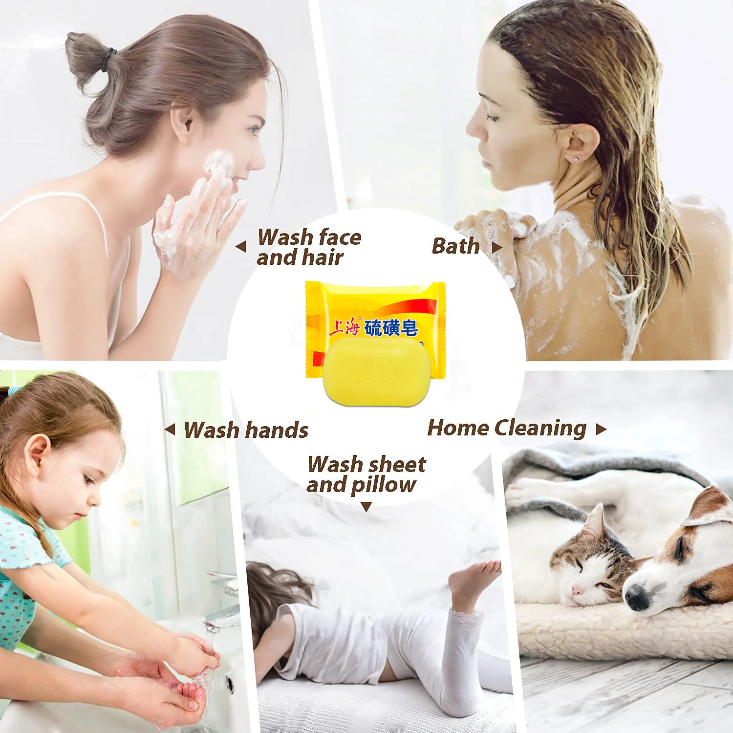 6 шт. серное мыло от псориаза и экземы 85 г |