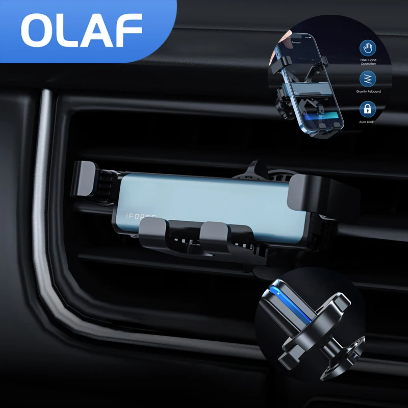 

OLAF Car Phone Holder Smartphone GPS Support Mount For iPhone 13 12 11 Pro Max Xiaomi Samsung Gravity Phone Holder in Car