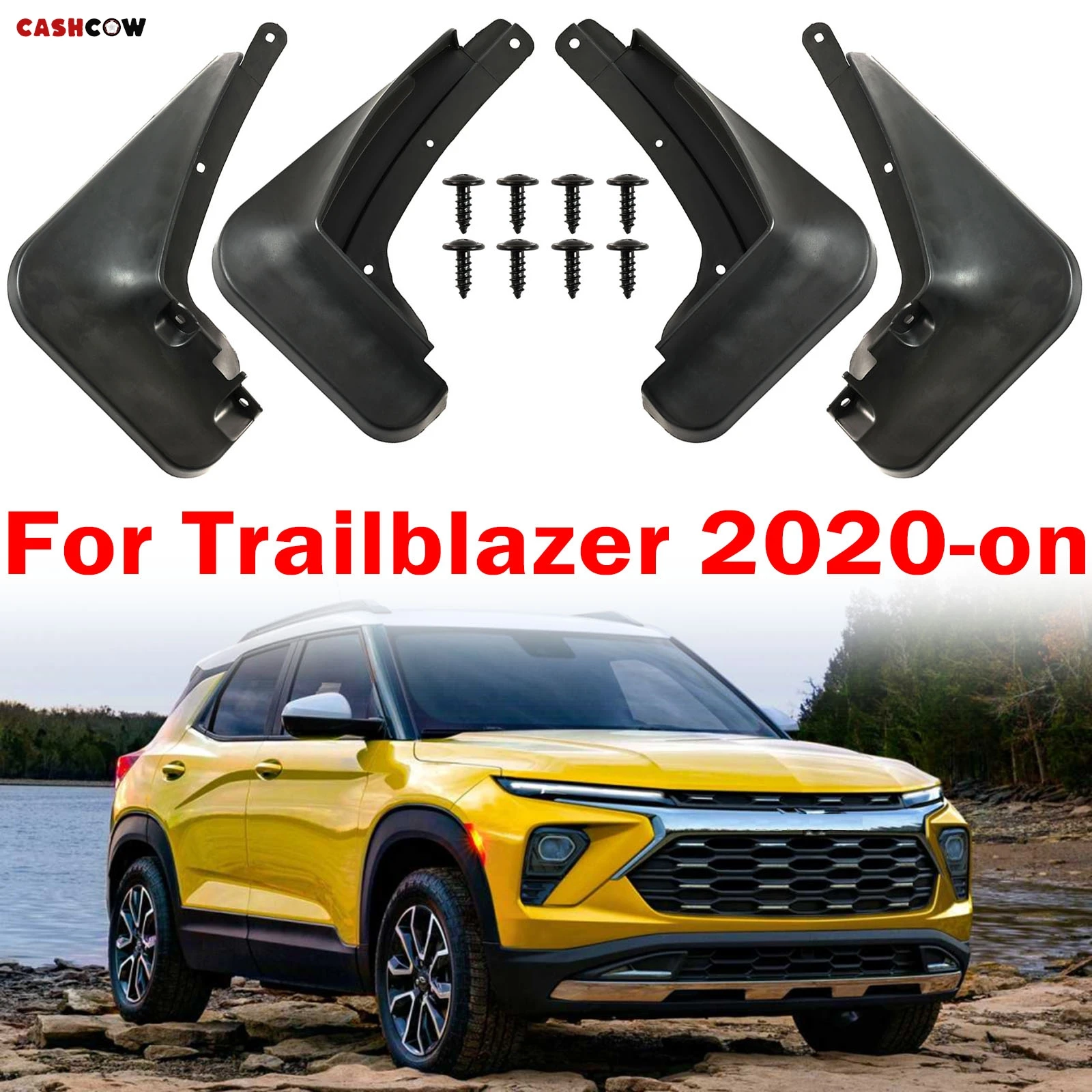 

Набор из 4 передних и задних брызговиков, брызговики для Chevrolet Trailblazer 2020 2021 2022 2023 2024 2025, крышка на крыло