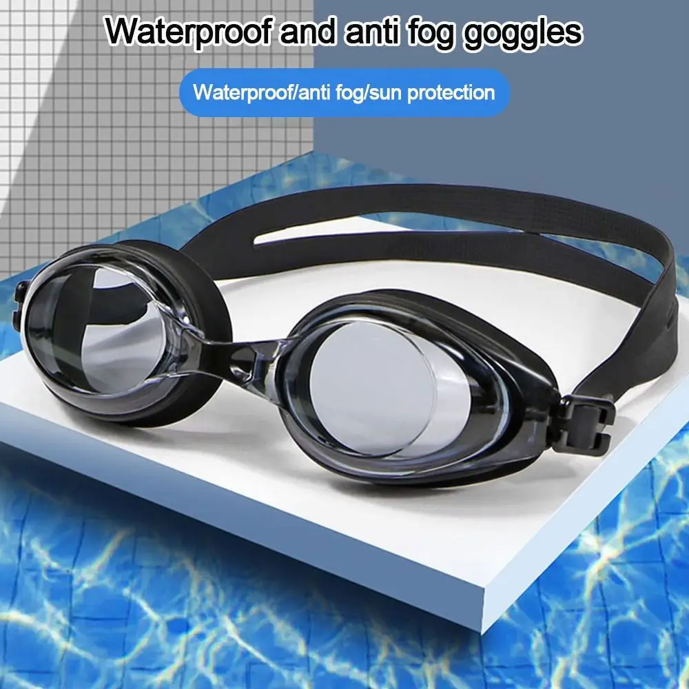 

Противотуманные плавательные очки, плоские зеркальные плавательные очки, универсальные для взрослых мальчиков и девочек, плавательный бассейн
