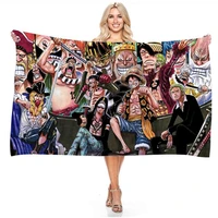 anime one piece series super cool beach face towel microfiber large and small bath towel hot blooded boy family must have