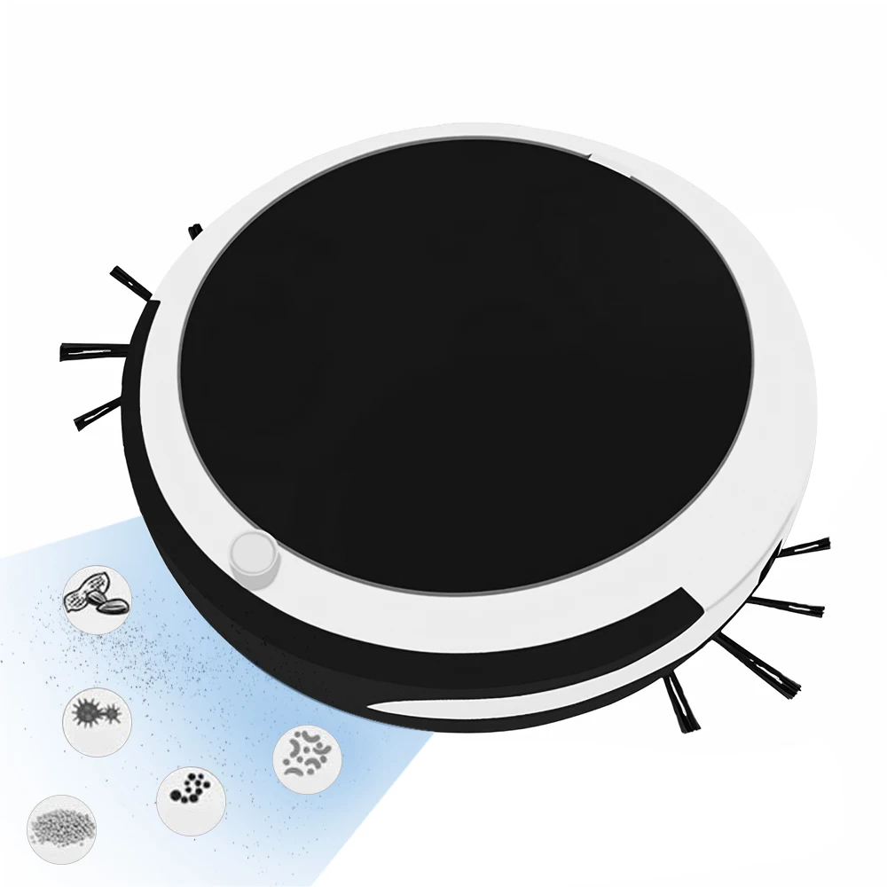 

Smart Robot Vacuum Cleaner Powerful Suction Robot Aspirador Sweep and Wet Mopping Disinfect Hard Floor Carpet Cleaner Ultra Thin