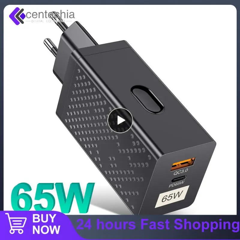

Lightweight Fast Charging Pd 65w Gan Charger Qc 4.0 Qc 3.0 Phone Charger Eu Us Kr Plug Tablet Laptop Charger Quick Charge Hot
