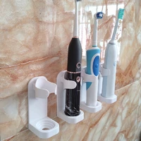 1 pc electric toothbrush holder stick type wall hanging free punch creative simple toothbrush base storage shelf rack