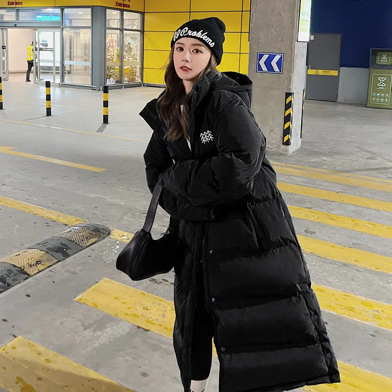 Женское зимнее пальто элегантный женский пуховик новинка 2022 модная теплая