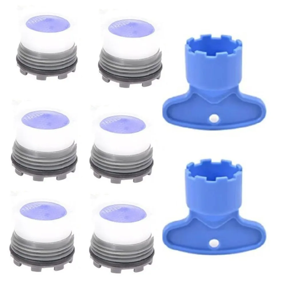 

Аэратор для крана 16,5 18,5 мм с съемным ключом, водосберегающий фильтр для крана, фитинг для кухонной раковины, встроенный регулятор потока барботера