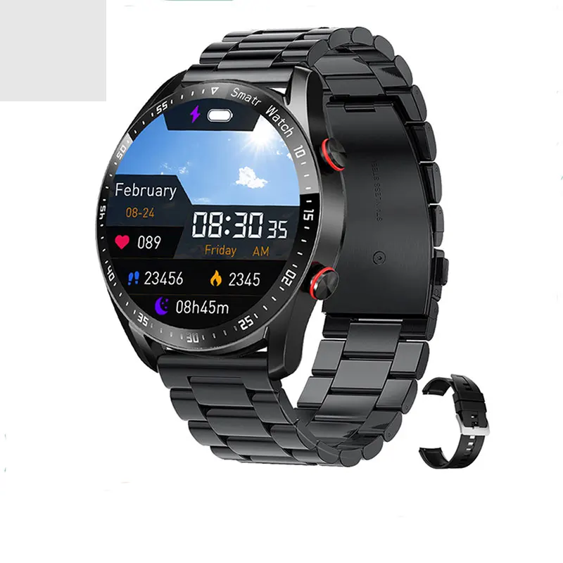 

Мужские Водонепроницаемые Смарт-часы с браслетом из нержавеющей стали