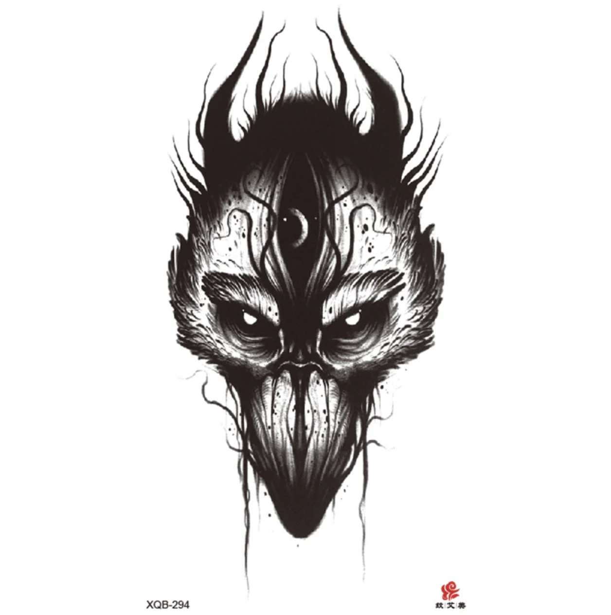 Черные временные тату-наклейки для женщин художественные водонепроницаемые