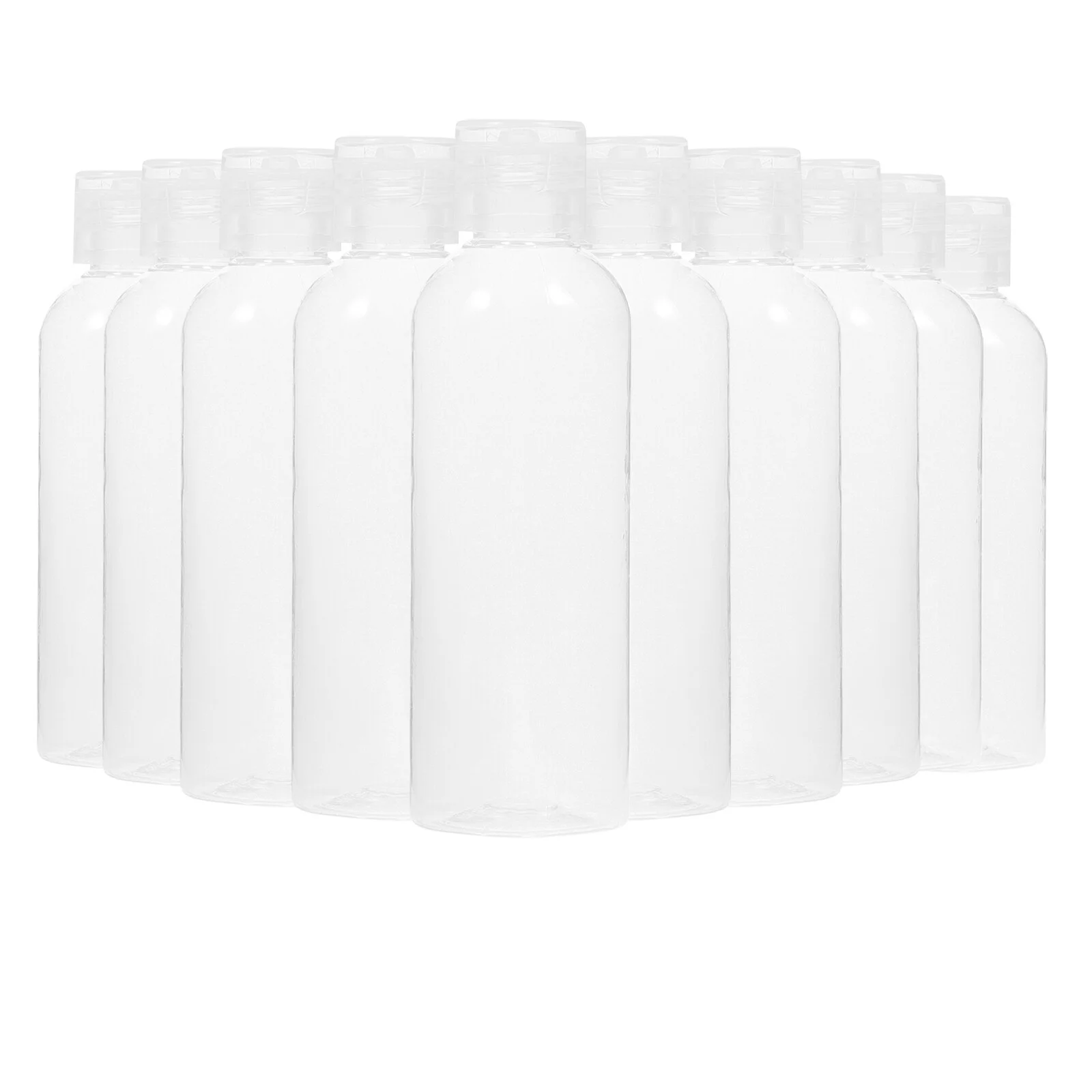 

10 Pcs Suitcase Plastic Squeeze Bottles Containers Toiletries Shampoo Lotion Plastic Refillable Bottles Conditioner