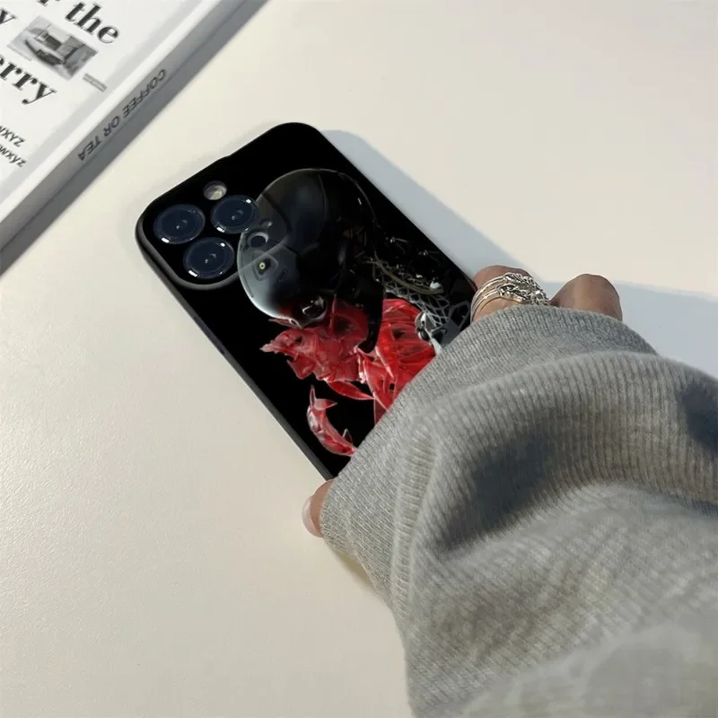 Чехол для телефона с аниме куклой Iphone 15 14 12 11 13 Pro Max XR 7 8 Plus мягкий чехол G-Ghost In The Shell