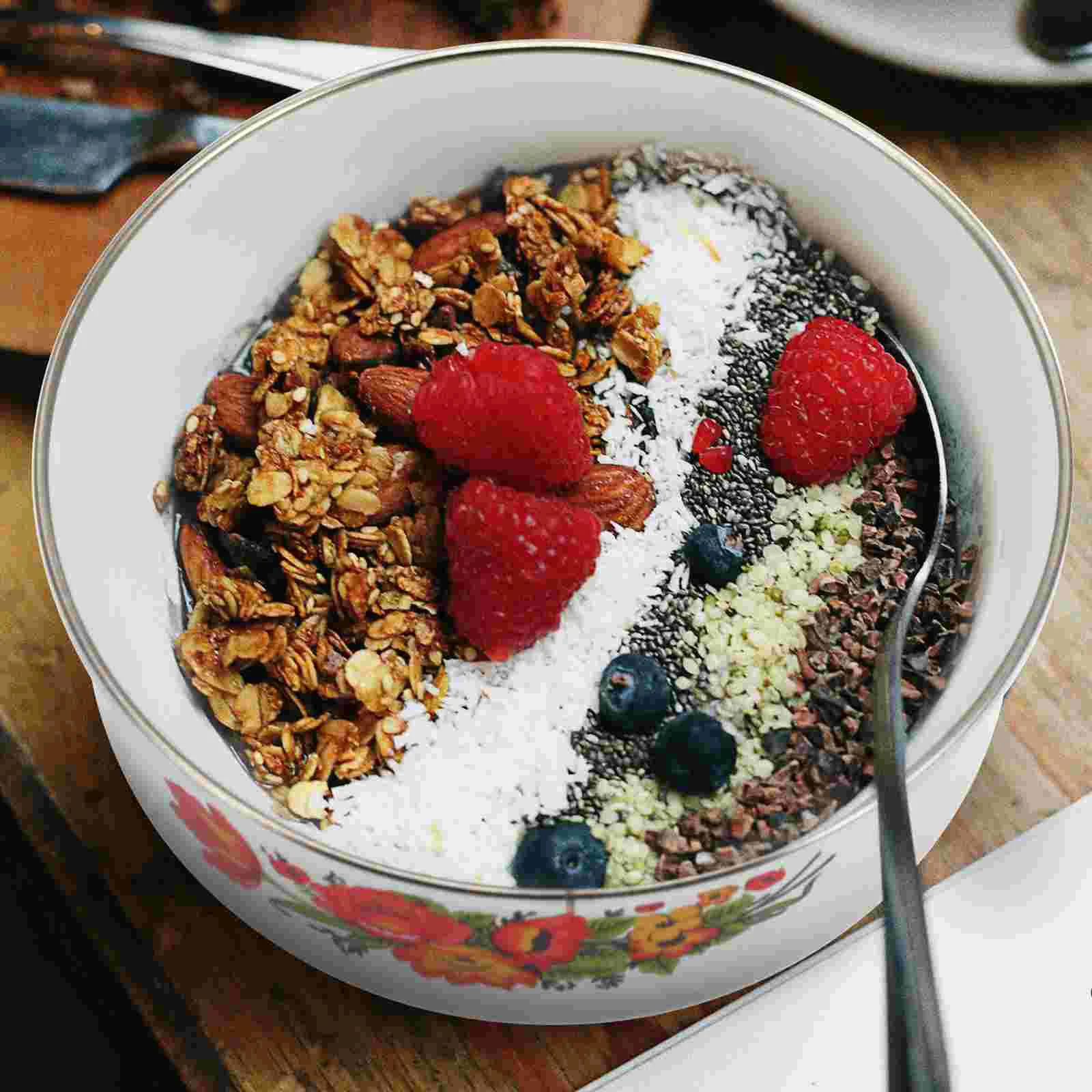 Миска эмалированная столовая посуда для салата рамен пасты лапши супа тарелка