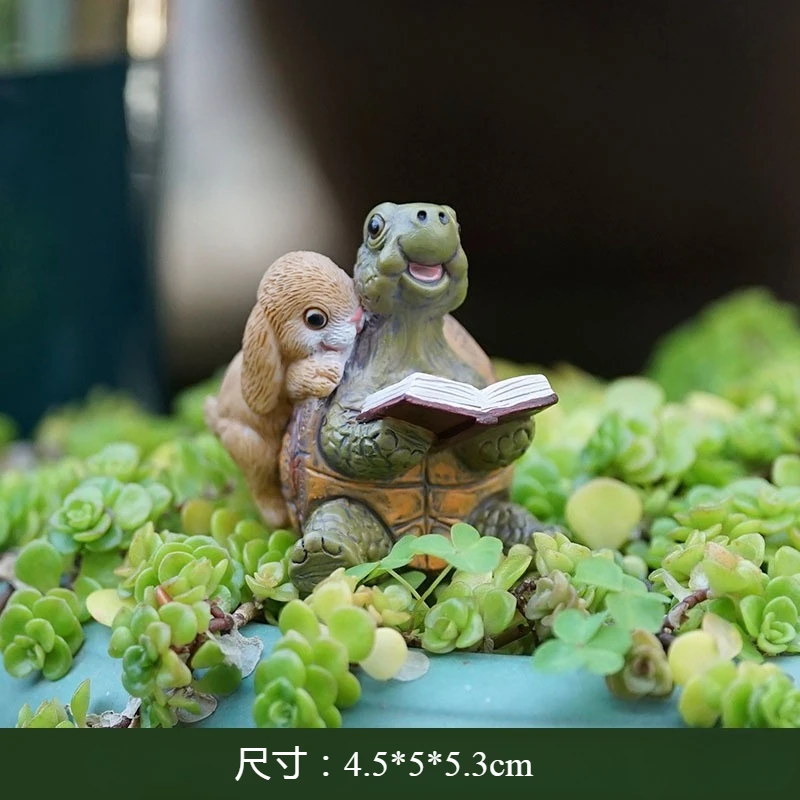 

Статуя кролика-черепахи из смолы