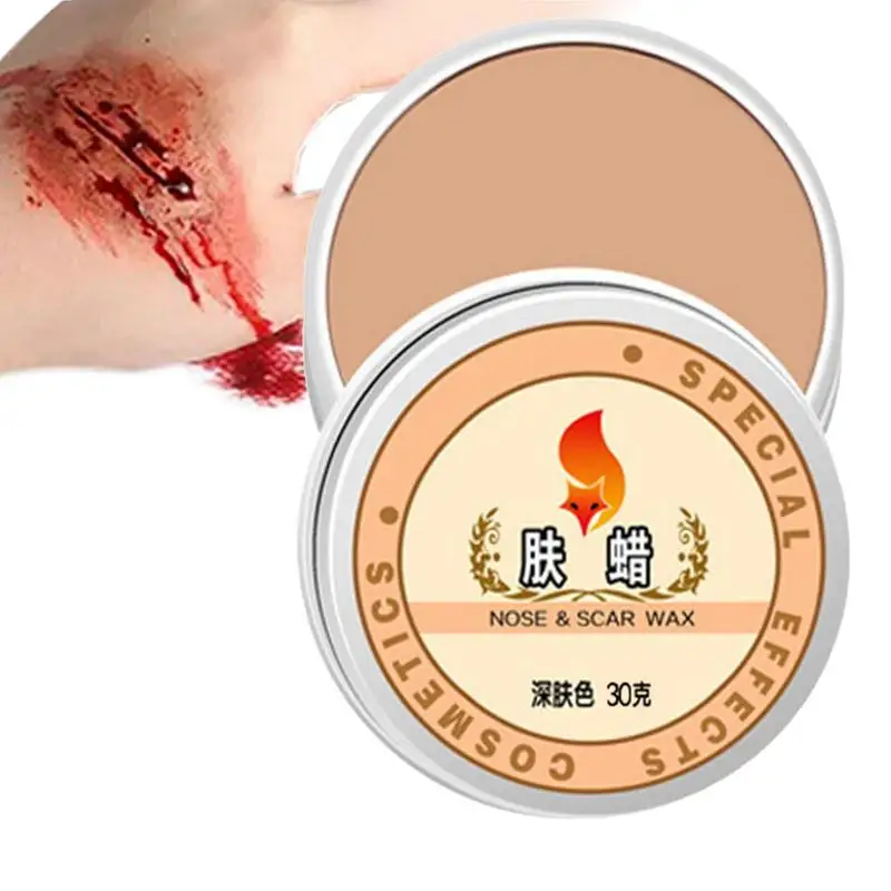 

Makeup Scar Wax Cosmetic Professional Scar Wax Halloween No Irritation Skin-Friendly Scar Wax For Film And Television Props