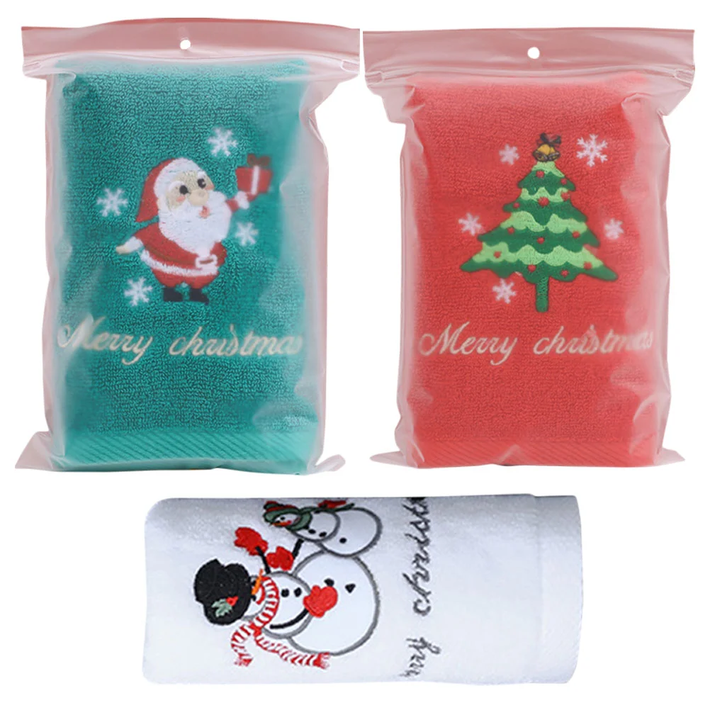 

Towel Towels Hand Christmas Dish Cotton Kitchen Absorbent Washcloth Xmas Cloth Washcloths Wash Cloths Holiday Elegantesfacial