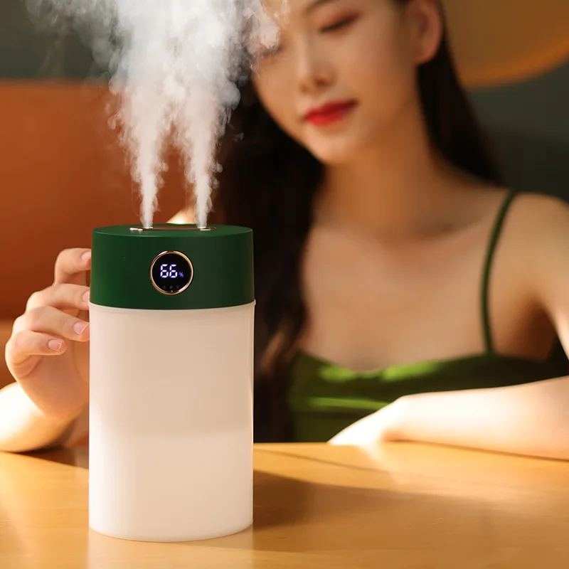 1200ML Double Nozzle Air Humidifier With LCD Display Essential Oil Aroma Diffuser Ultrasonic Humidifiers Aromatherapy |
