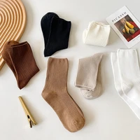 fashion casual solid colors women cotton socks breathable calcetines mujer chaussette casual loose funny sock skarpetki damskie
