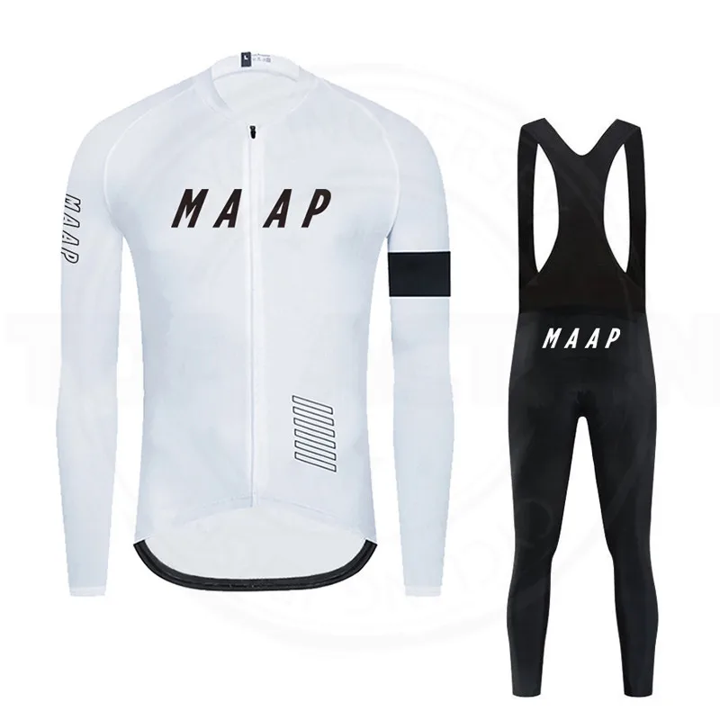

2022 MAAP Autumn Cycling Jersey Set Long sleeve Cycling Clothing MTB maillot Ropa Ciclismo Bicycle Sportswear Road Bike uniform