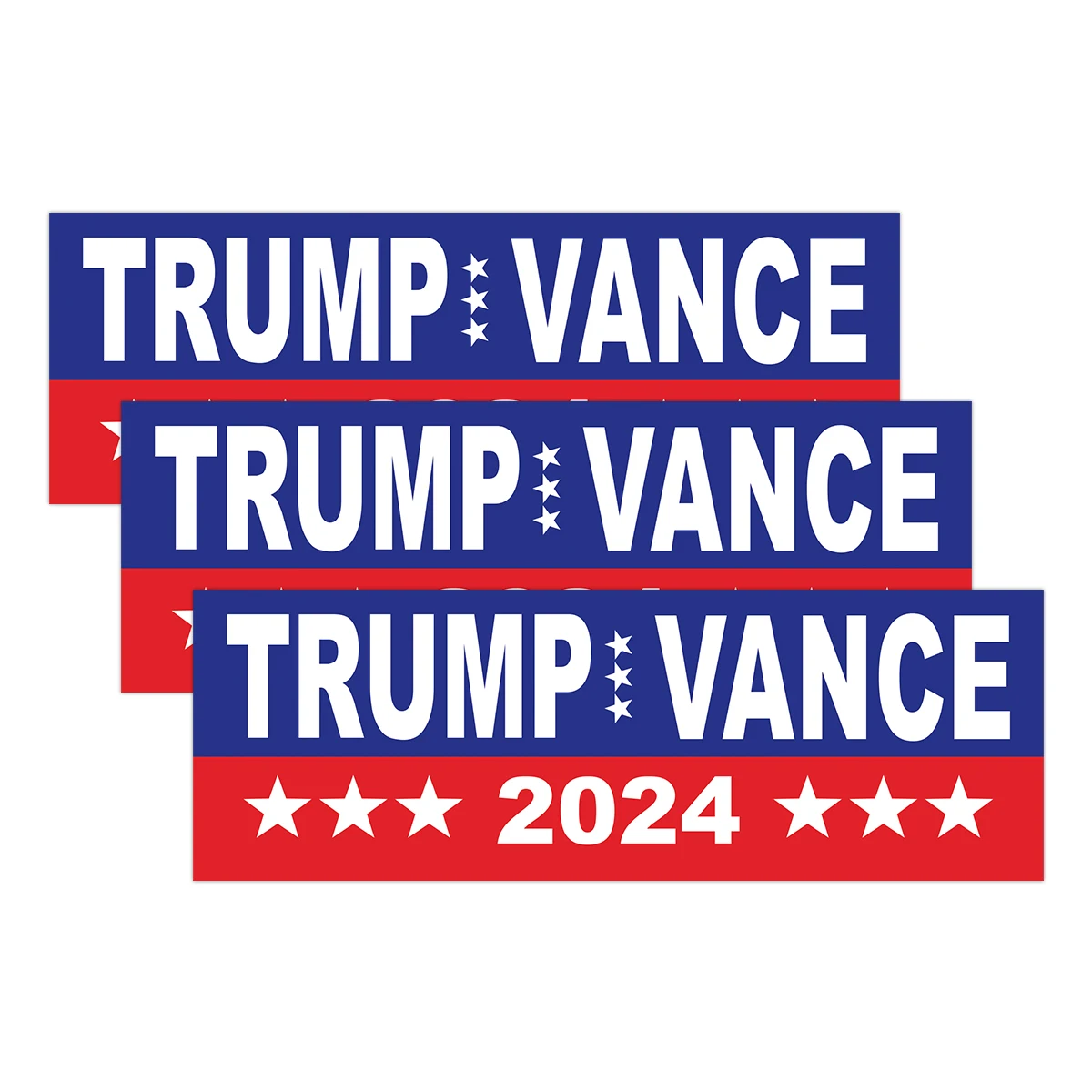 Наклейки на бампер автомобиль ноутбук окно Трамп для президента 2024 года 3 шт.